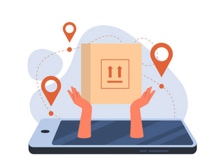 Fast delivery of servicesのイラスト素材