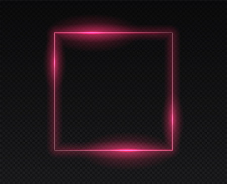Neon frame redのイラスト素材
