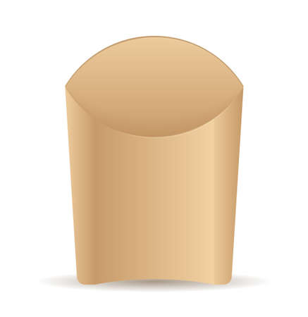 Paper packaging bagのイラスト素材