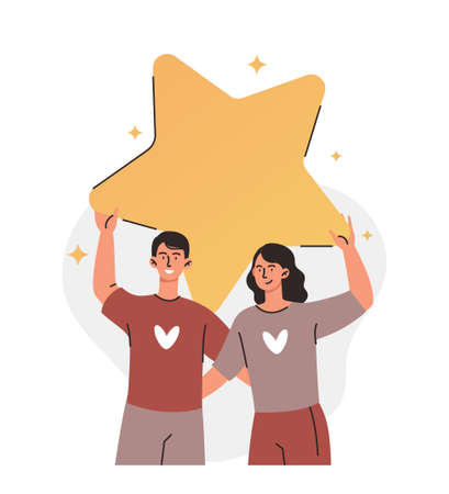 Achieving success or victory conceptのイラスト素材