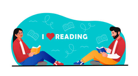 Concept of readingのイラスト素材