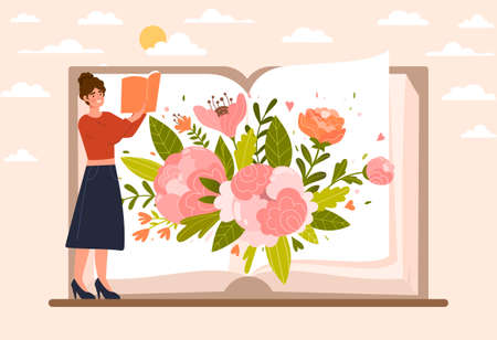 Book day conceptのイラスト素材