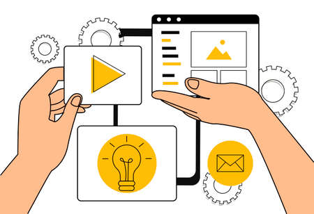 Concept of website design