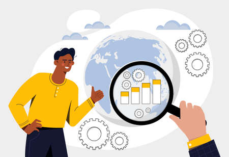 Market analysis conceptのイラスト素材