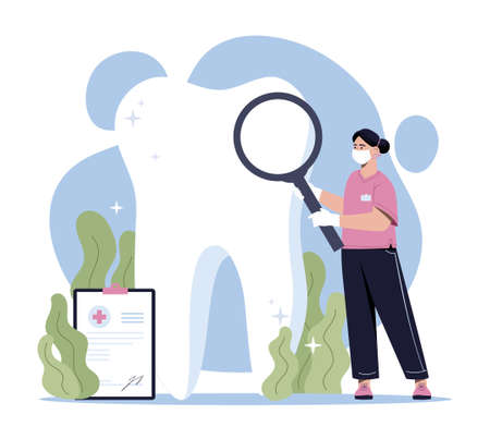 Dental care conceptのイラスト素材