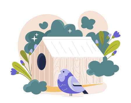 Spring labels conceptのイラスト素材