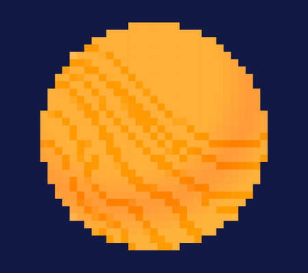 Pixel planet conceptのイラスト素材