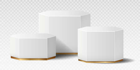 Realistic marble podiumのイラスト素材