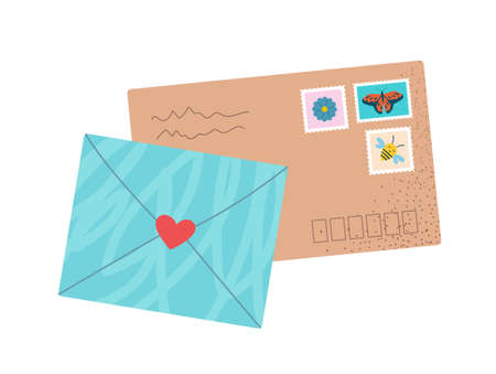 Envelope with mail conceptのイラスト素材