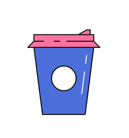 Cardboard cup of coffee iconのイラスト素材