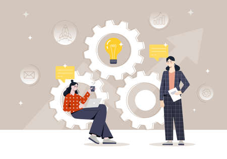 Creative thinking conceptのイラスト素材