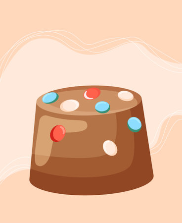 Sweets store stickerのイラスト素材