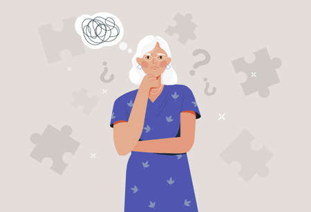 Alzheimer illness concept