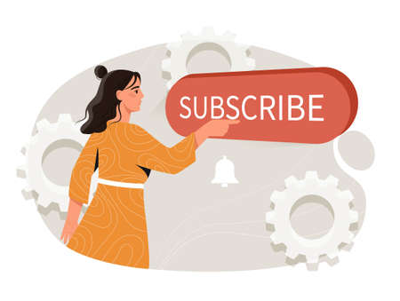 Subscriber on internetのイラスト素材