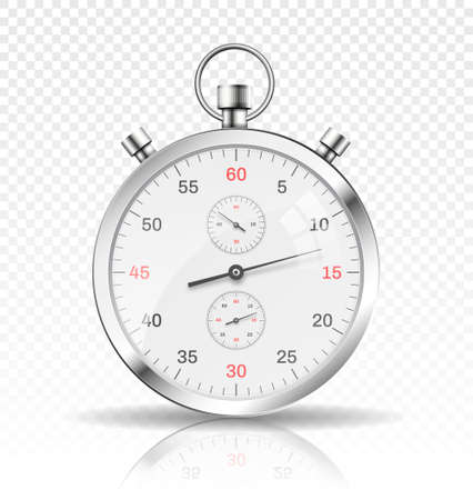 Silver watch on copy spaceのイラスト素材