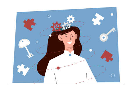 Human psychology conceptのイラスト素材