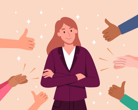 Public approval conceptのイラスト素材