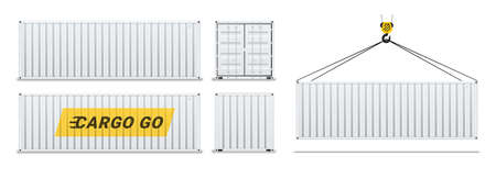 Cargo container realisic set