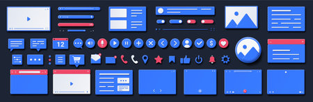 Design set for appsのイラスト素材