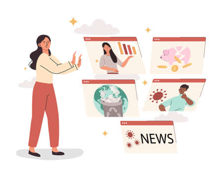 Bad news conceptのイラスト素材