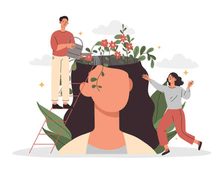 Concept of psychologyのイラスト素材