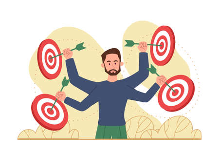 Focus on targetのイラスト素材