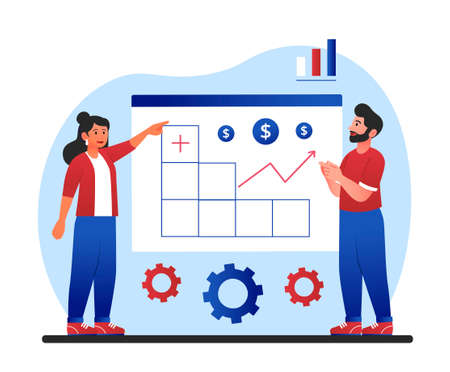 Business plan conceptのイラスト素材