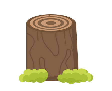 Big tree stumpのイラスト素材