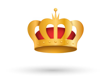 Gold crown iconのイラスト素材