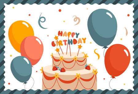 Happy Birthday card design