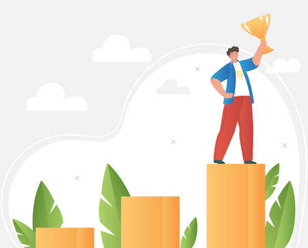 Step to growのイラスト素材