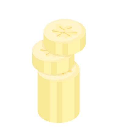 Slices of bananaのイラスト素材