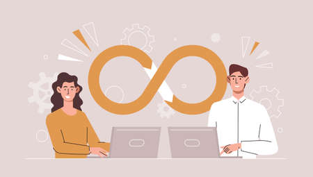 develop software conceptのイラスト素材