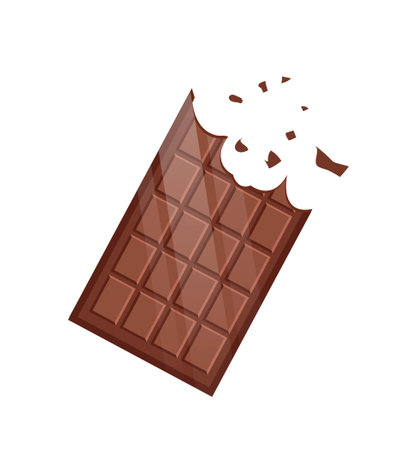 Bitten chocolate barのイラスト素材