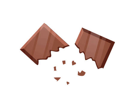 Cracked chocolate iconのイラスト素材