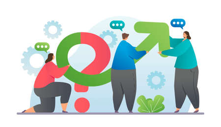 Concept of teamworkのイラスト素材