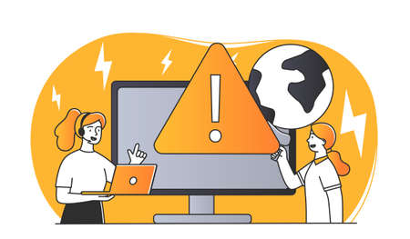 Concept of attentionのイラスト素材