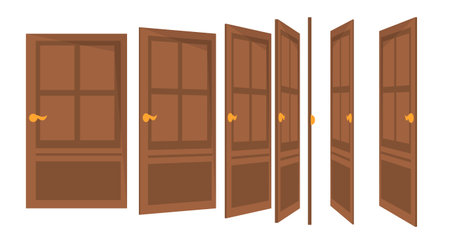 Door for animation conceptのイラスト素材
