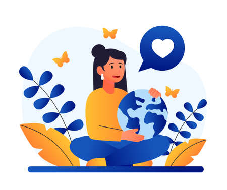 Environment care conceptのイラスト素材