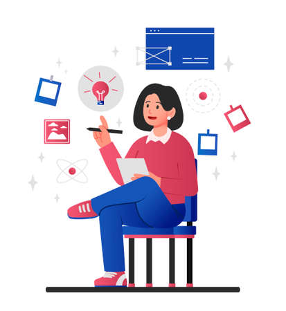 Design inspiration conceptのイラスト素材