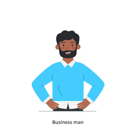 Smiling business characterのイラスト素材