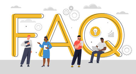 Frequently asked questionsのイラスト素材