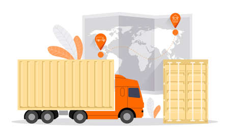 Delivery point conceptのイラスト素材