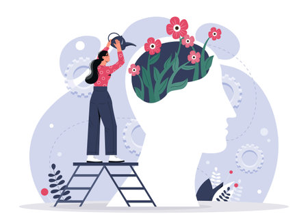 Mental health conceptのイラスト素材