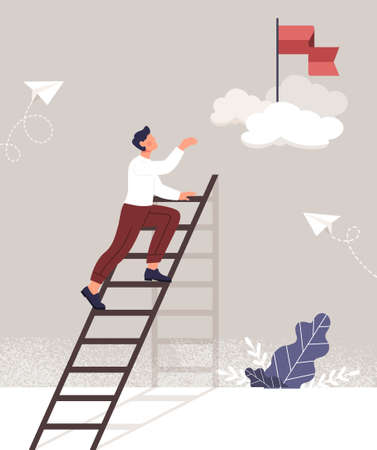 Personal goals conceptのイラスト素材