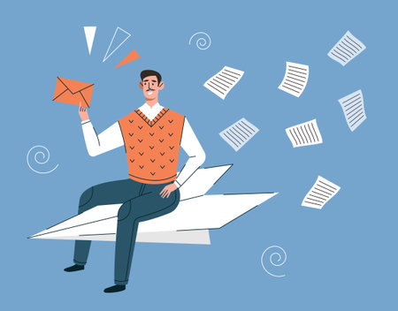 Email marketing conceptのイラスト素材