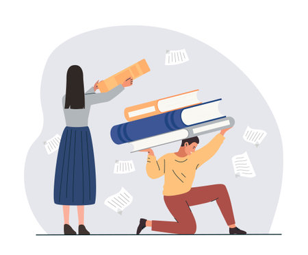 Unfair load distributionのイラスト素材