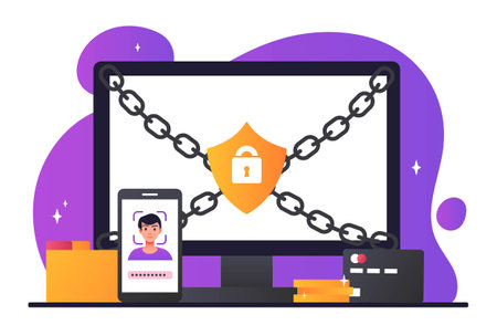 Cyber security conceptのイラスト素材