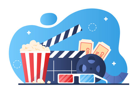 Set of movieのイラスト素材