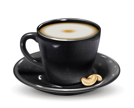 Cup of hot coffee conceptのイラスト素材